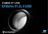 Canon EF 85mm f/1.2L II USM User manual
