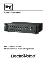 Electro-Voice MA-1206/MA-1212 User manual