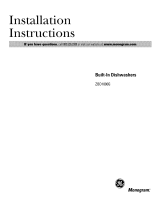 GE ZBD1800GSS Installation guide