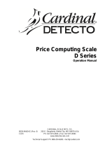 Detecto D Series User manual
