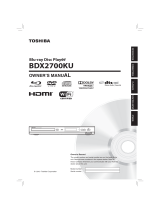 Toshiba BDX2700KU User manual
