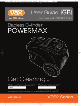 Vax POWERMAX Owner's manual