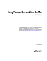 VMware Horizon Client 4.3 for Mac OS X Operating instructions
