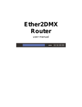 Martin Ether2DMX Router User manual
