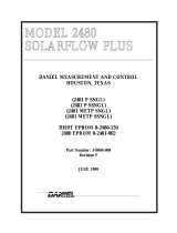 Daniel Model 2480 Solarflow Plus Premium Single AGA3 Owner's manual