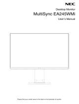 NEC MultiSync EA245WMi Owner's manual