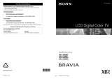 Sony KDL-40XBR7 Owner's manual