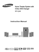 Samsung HT-Q40 Owner's manual