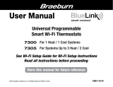 Robertshaw Braeburn 7300 7305 Thermostat User manual