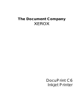 Xerox C6 User manual