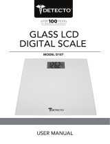 Detecto Scale D107 Owner's manual