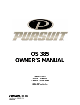 PURSUIT 2015 Offshore-385 Owner's manual