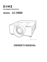 Sanyo PLC-XF1000 User manual