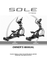 Sole E35 Owner's manual