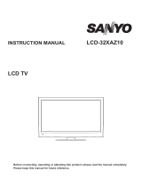 Sanyo LCD-32XAZ10 User manual