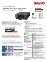 Sanyo PLC-HF10000L - 10000 Lumens Quick start guide