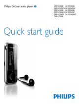 Philips SA1MXX04P/02 Quick start guide