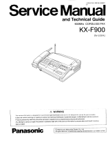 Panasonic KX-F900 Owner's manual
