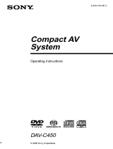 Sony DAV-C450 Owner's manual