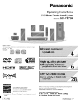 Panasonic SC-PT750 Owner's manual