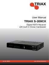 Triax C-209CX User manual