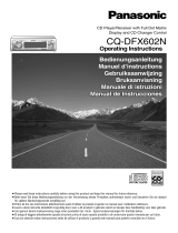 Panasonic CQDFX602N User manual