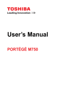 Toshiba M750 (PPM75A-0JW010) User guide