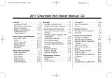 Chevrolet Volt 2011 Owner's manual