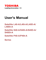 Toshiba L40-A (PSKHSC-01E00X) User manual