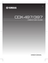 Yamaha CDX-497 Owner's manual
