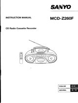 Sanyo MCD-Z260F User manual