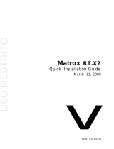 Matrox RT.X2 Quick Installation Manual