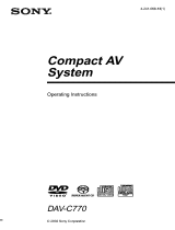 Sony DAV-C770 Owner's manual