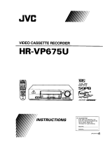 JVC HR-VP675U Owner's manual