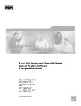 Cisco 870-Series Owner's manual