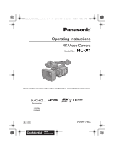 Panasonic HCX1GC Operating instructions