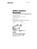 Sony CCD-TRV12 Owner's manual