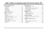 Cadillac ESCALADE - BROCHURE 2009 Owner's manual