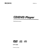 Sony DVP-S300 Owner's manual