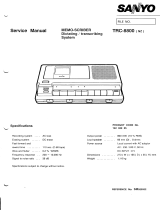 Sanyo TRC-8800 - Cassette Transcriber User manual