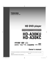 Toshiba HD-A30 User manual