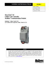 McQuay MicroTech III Installation and Maintenance Manual