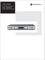 Motorola DCT6412 DUAL-TUNER DVR AND HD SET-TOP - MICROSOFT FOUNDATION User manual