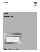 V-ZUG Hotair SL Operating Instructions Manual