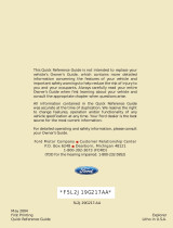 Ford 2005 Explorer Reference guide