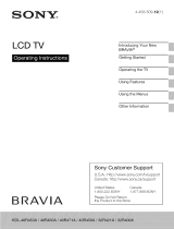 Sony KDL-32R400A Owner's manual