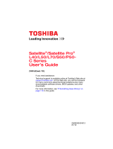 Toshiba L50D-CBT2NX2 User guide