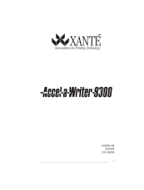 Xanté Accel a Writer 8300 Postscript Level 2 User guide