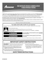 Amana AMV1160VA Owner's manual