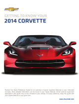 Chevrolet 2014 CORVETTE User guide